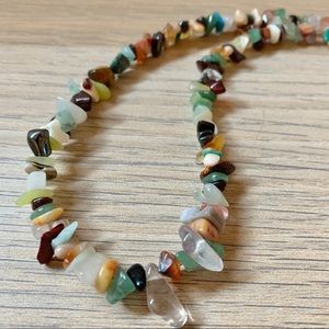 Vintage Natural Stone Beaded Necklace